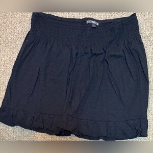 Express black lightweight cotton be-Bop skirt!